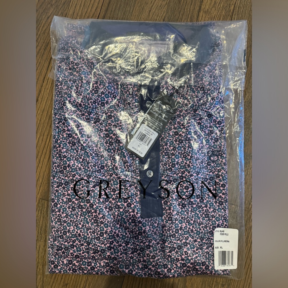 Brand new men’s Greyson golf shirt size XL
